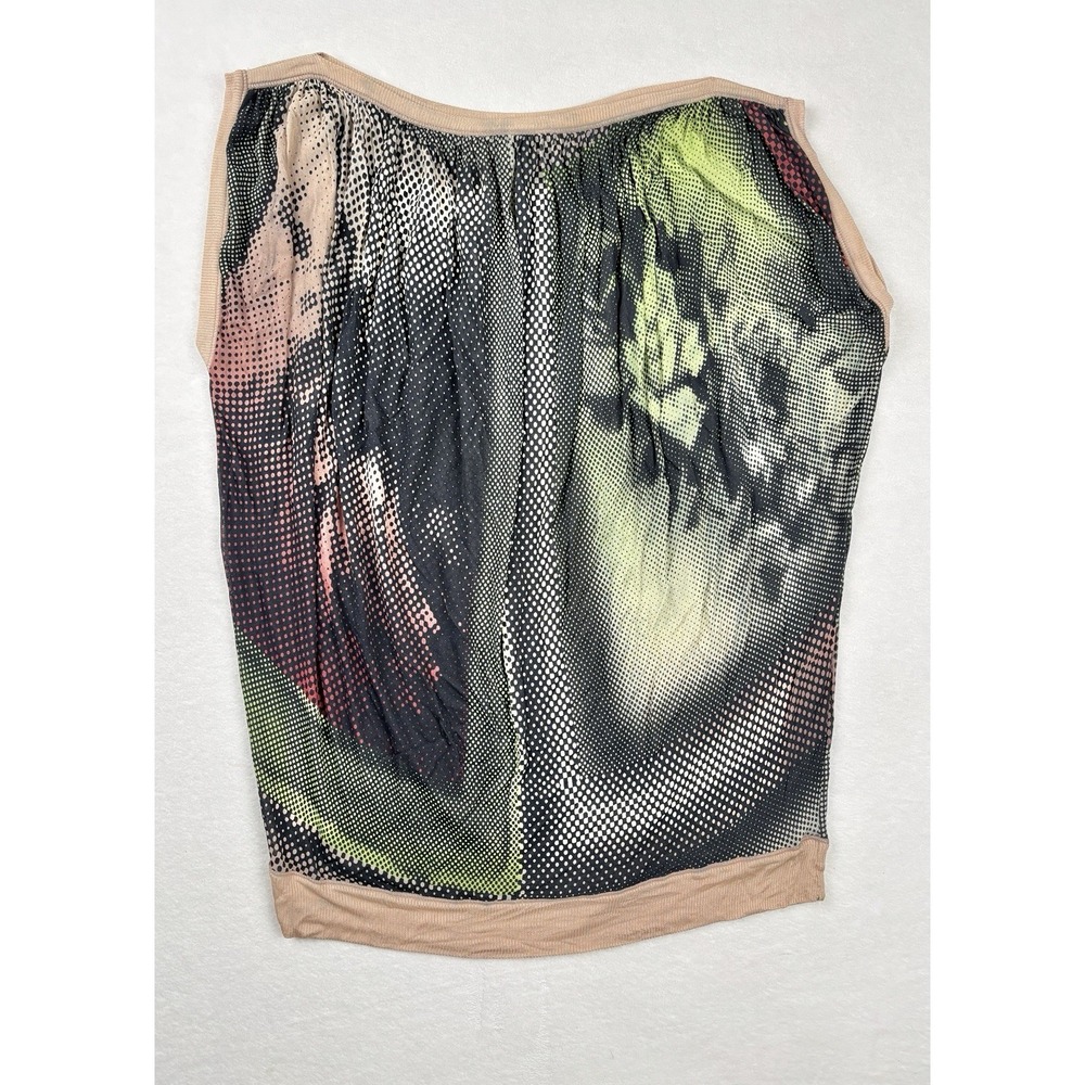 Jean Paul Gaultier Maille Femme Photograph Dot Print Tank Top Italy M Vintage